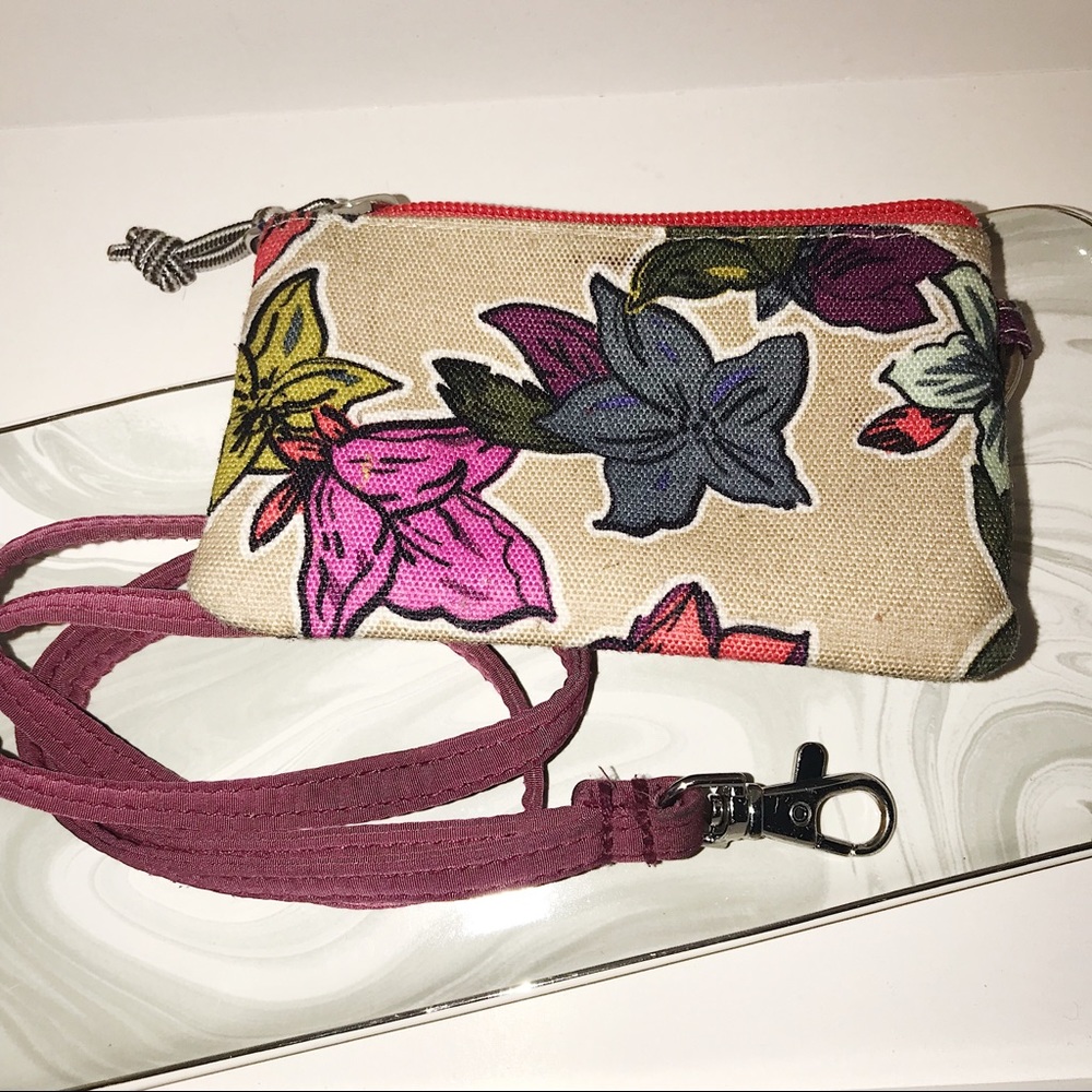 Vera Bradley lanyard and zip ID case